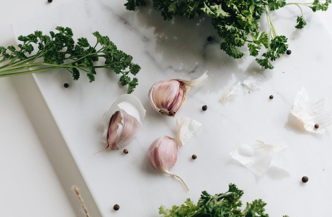 Зелень петрушки в масле