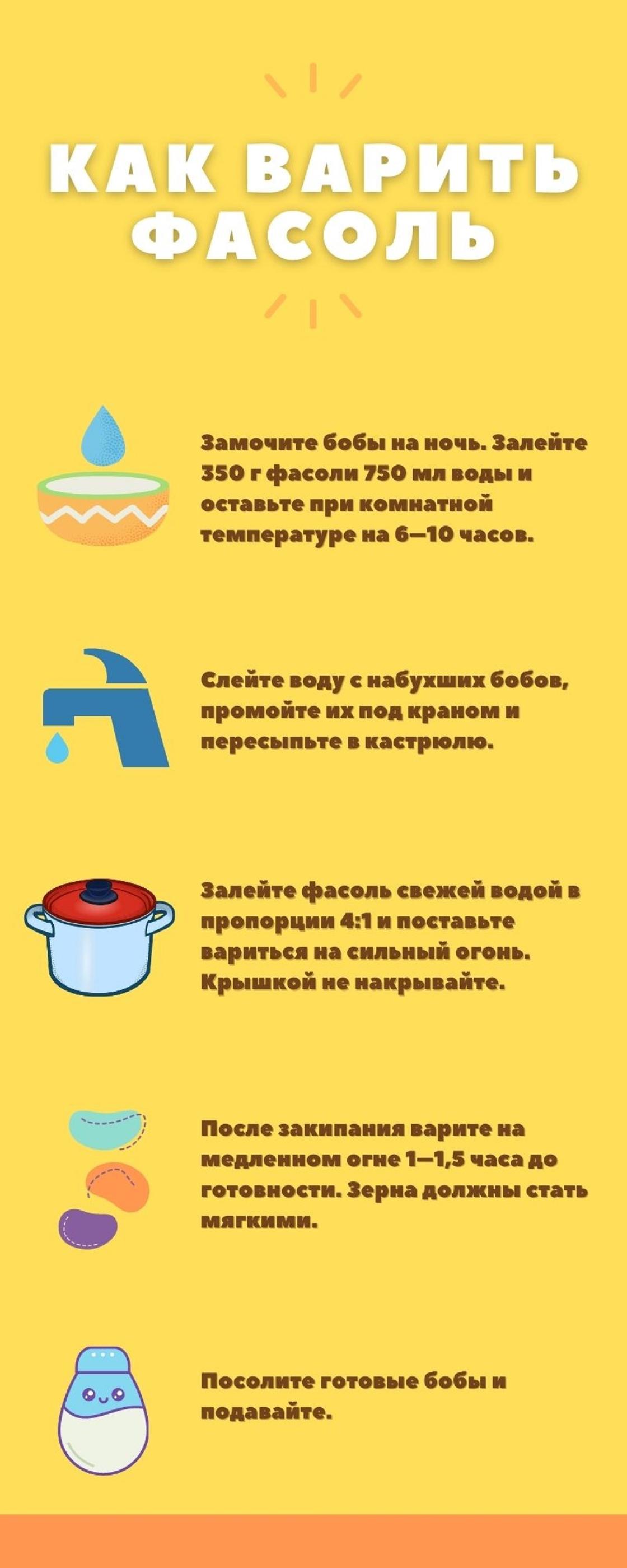 Как варить фасоль: замачивание, варка и специи Нюансы приготовления фасоли