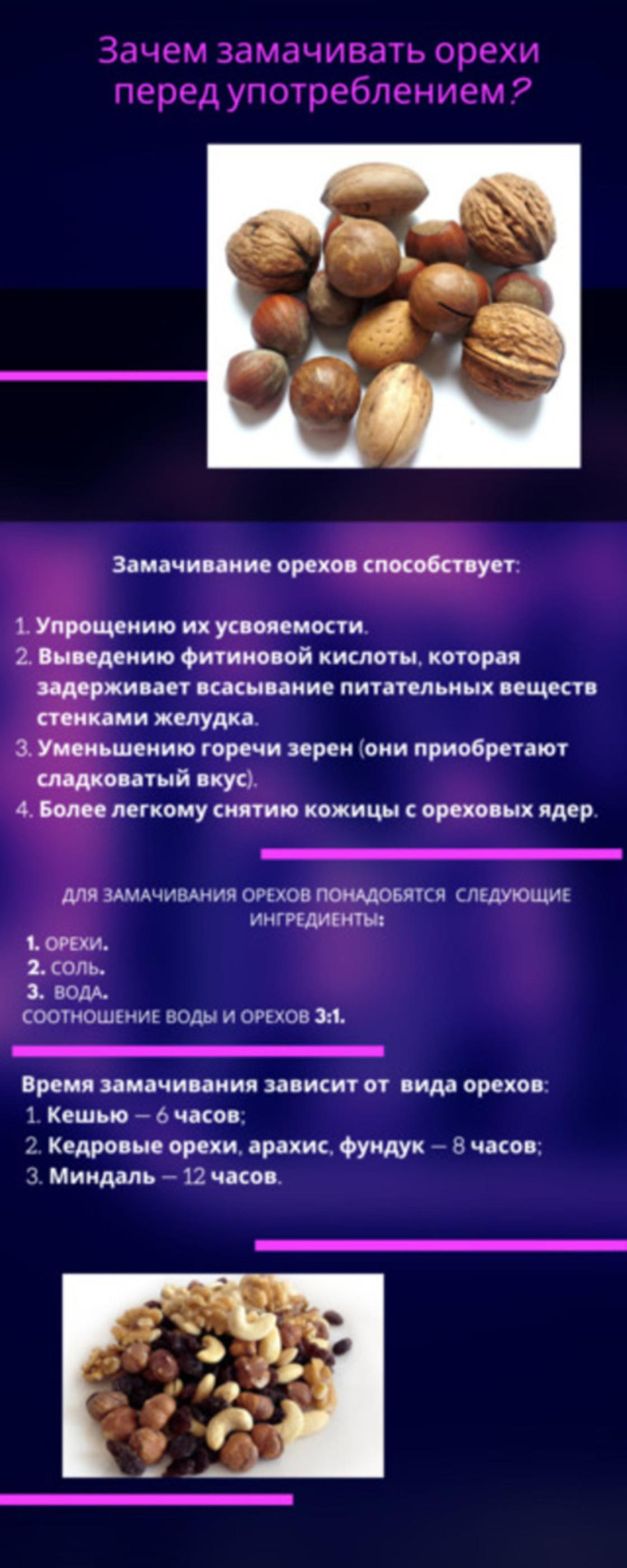 Почему орехи замачивают