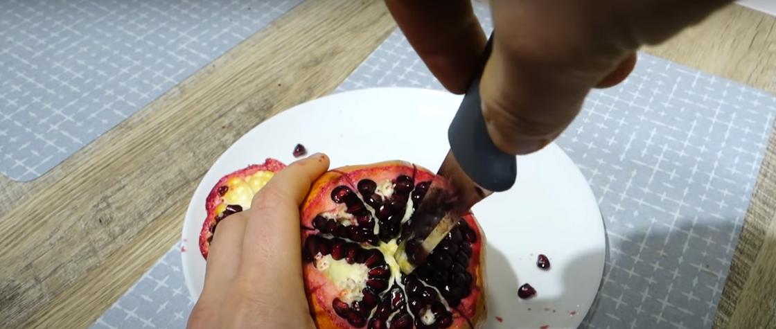 Как почистить гранат