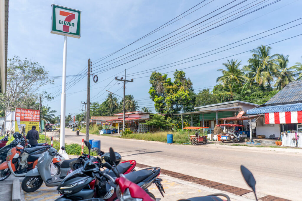 7-Eleven shop on the island
