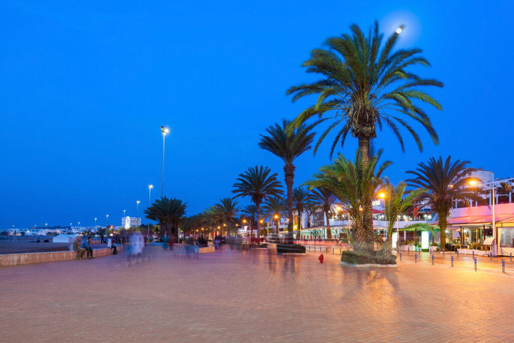 Agadir in the evening
