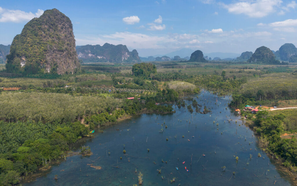 Landschaft Ao Nang Felsen