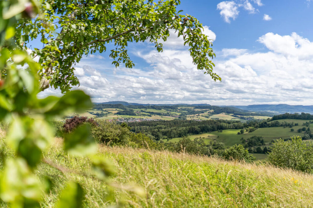 Württemberg Valley Cycle Route Viewpoint Aasrücken Swabian Alb