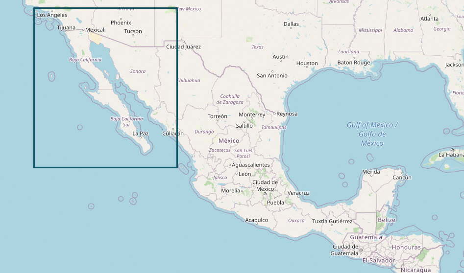 Baja California Mexico Map