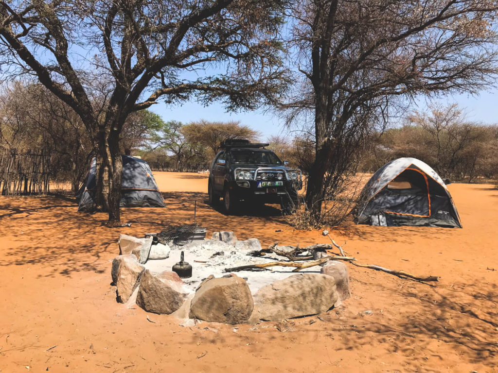Camping and tent in Botswana