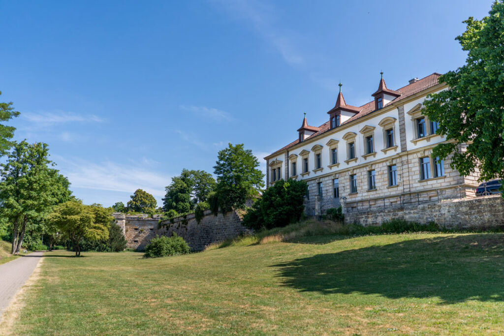 City park with district court in Forchheim