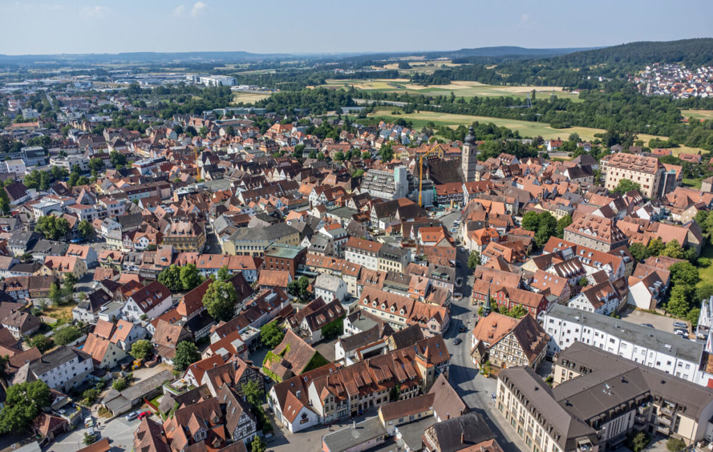 Forchheim drone shot