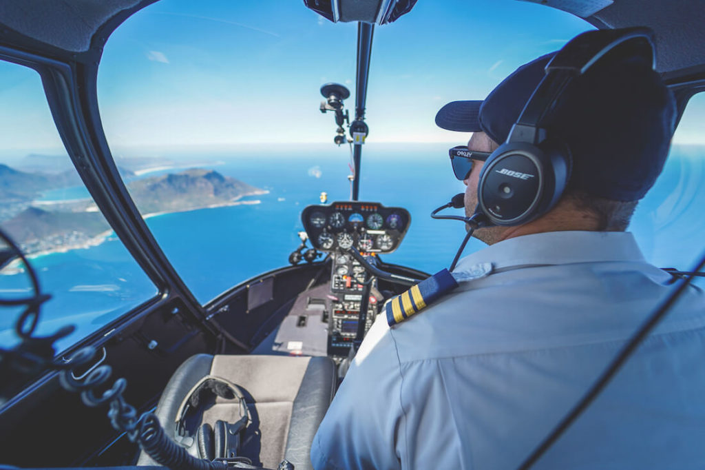 Helikopterflug über Kape Town Pilot und Aussicht