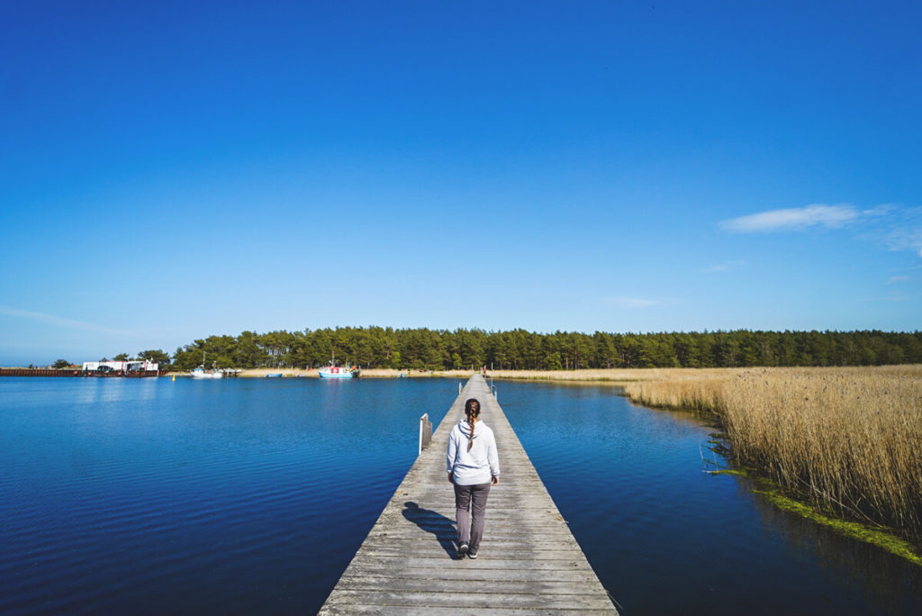Holzweg-Nationalpark-Vorpommersche-Boddenlandschaft-Fischland-Nothafen