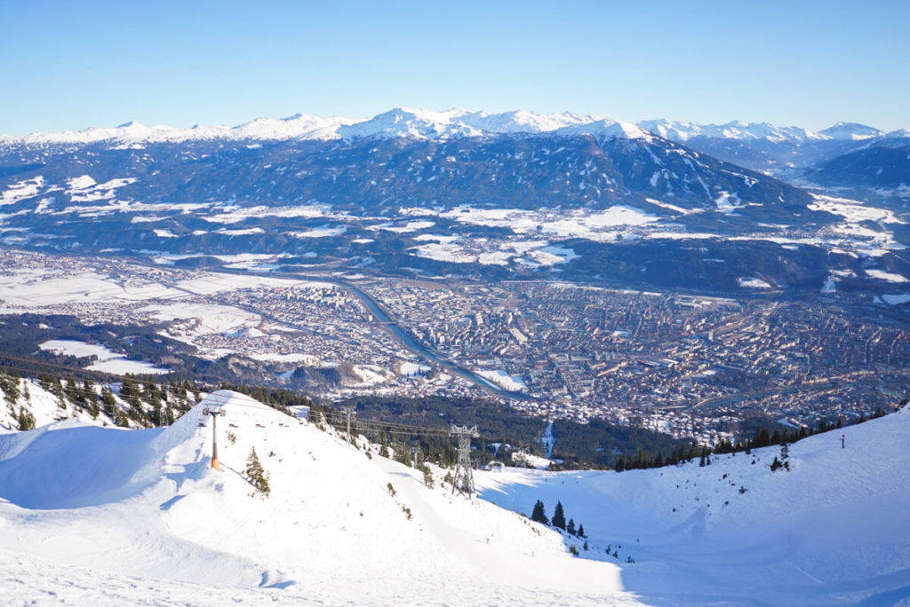 Innsbruck-im-Winter-Nordkette-Aussicht