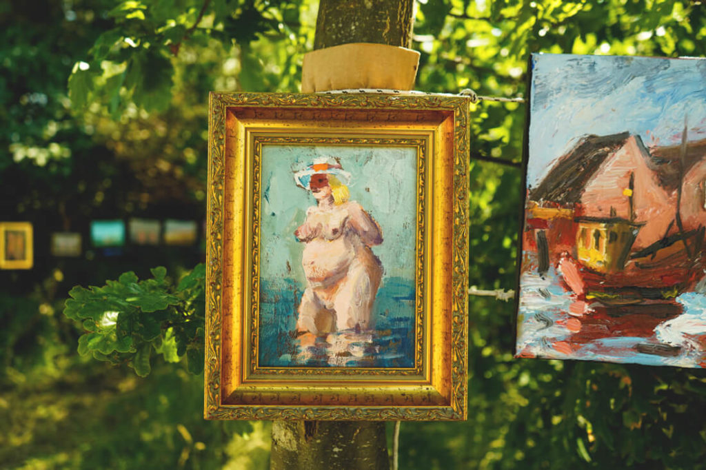 Insel-Hiddensee-Neuendorf-Kunst-Painting