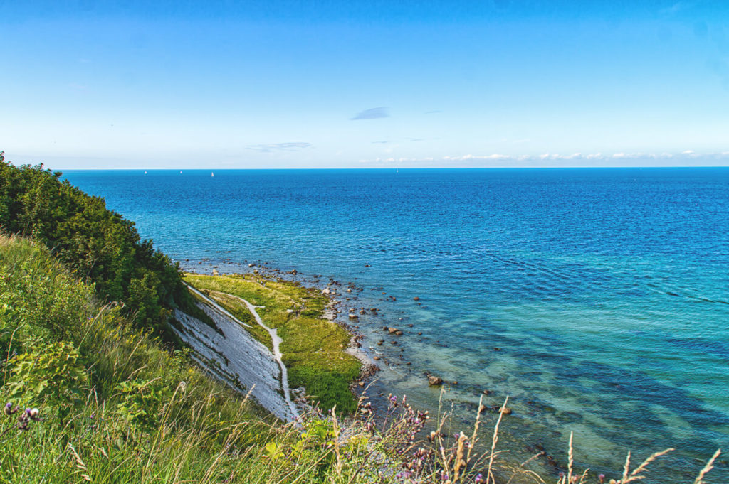 Вид на острів Рюген, скелі мису Аркона, море