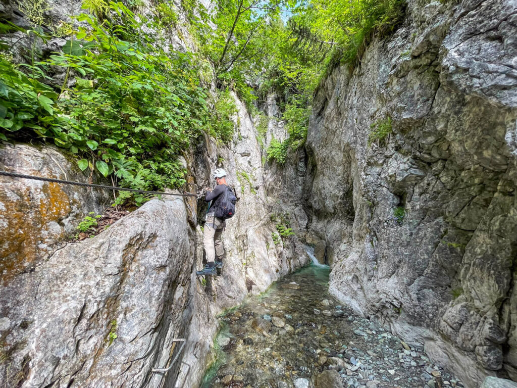Klettersteig Röbischlucht Montafon Gargellen