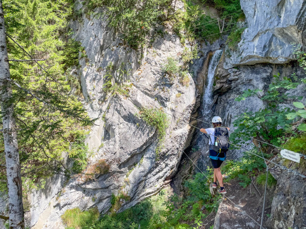 Klettersteig Sankt Anton Wasserfall