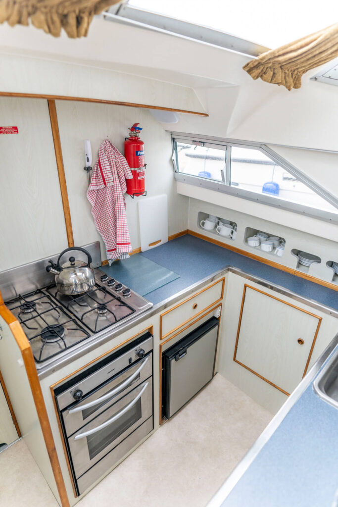 Houseboat kitchen
