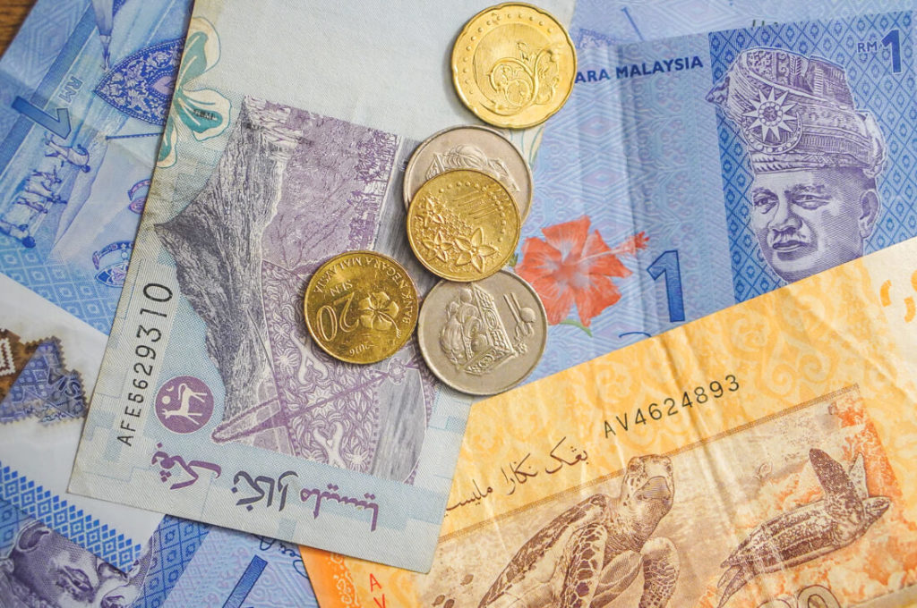 Malaysia-Waehrung-Geldscheine-Muenzen-Ringgit