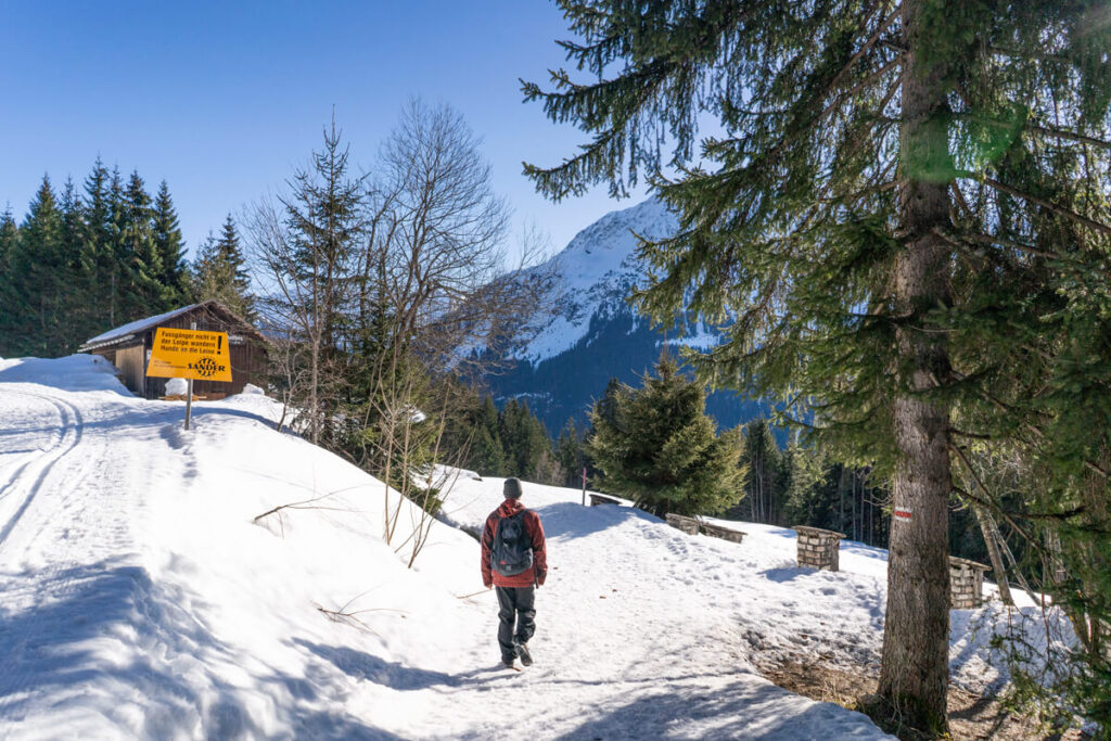 Montafon Winterwanderung Kristberg