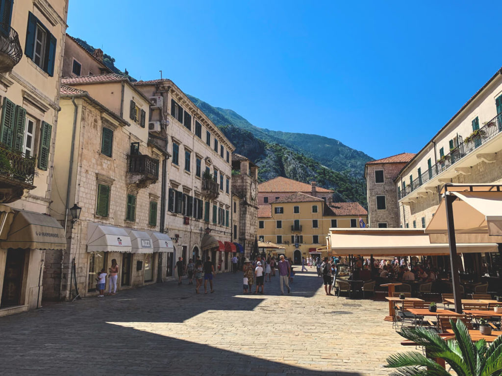 Sights in Montenegro Old Town Kotor