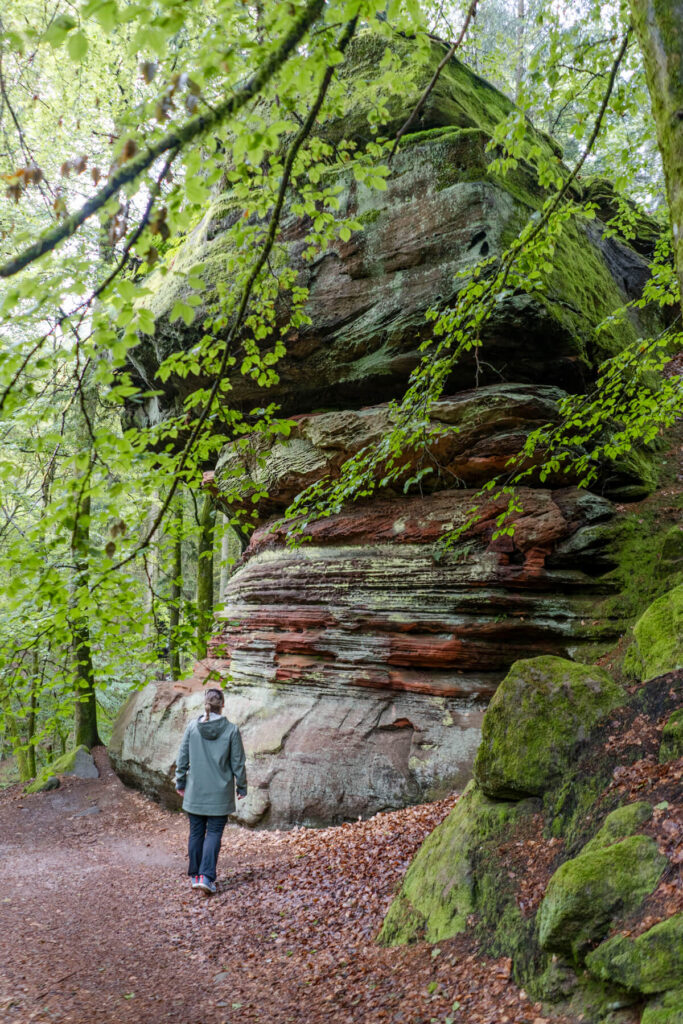Rock formations Kirkeler Tafeltour Saarland