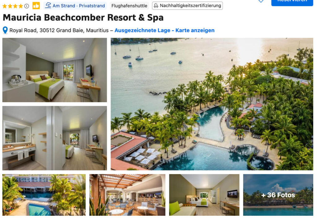 Mauricia Beachcomber Resort & Spa