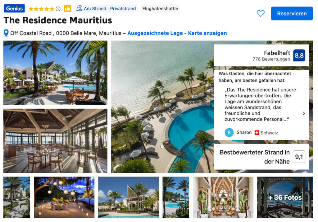 The Residence Mauritius