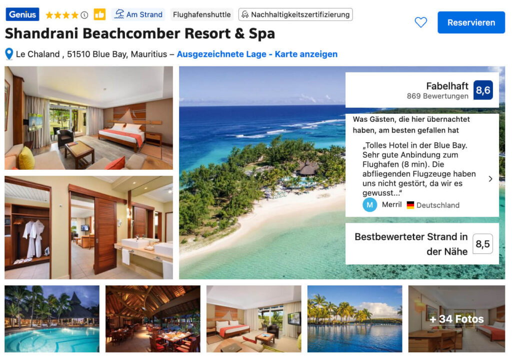 Shandrani Beachcomber Resort & Spa