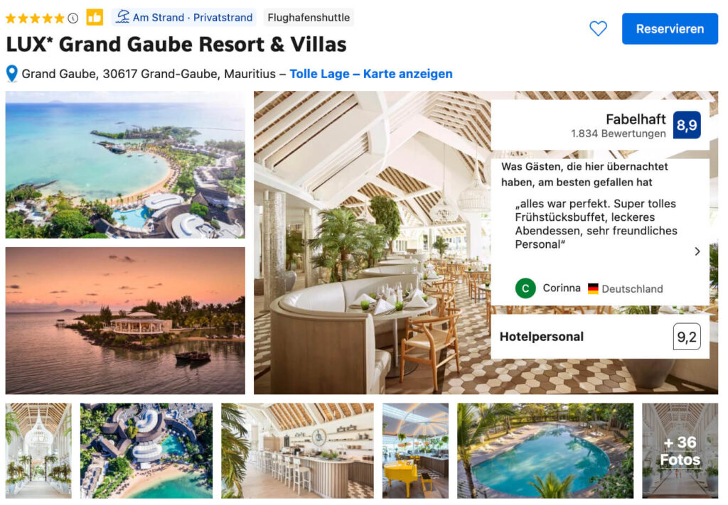LUX* Grand Gaube Resort & Villas