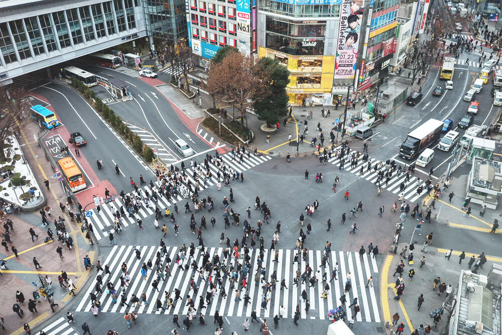 Shibuya-Kreuzung-Tokio-Japan-Rundreise