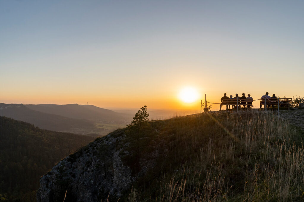 Sunset from the Böllat viewing rock