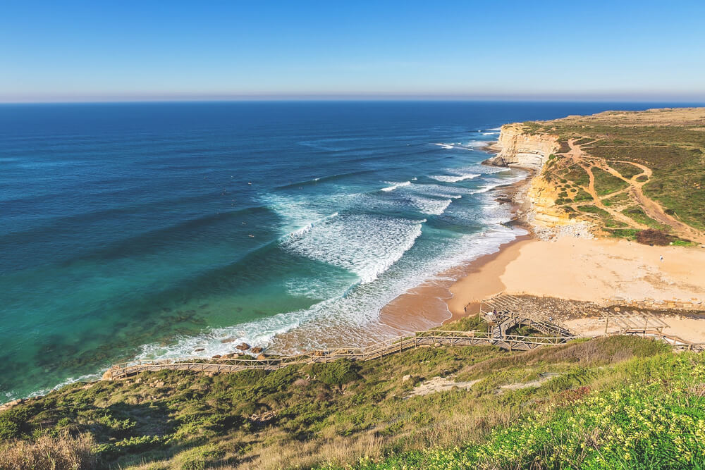 most beautiful beach in Portugal Ericeira Ribeira d'Ilhas