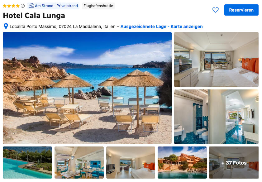 Hotel Cala Lunga Sardinia La Maddalena