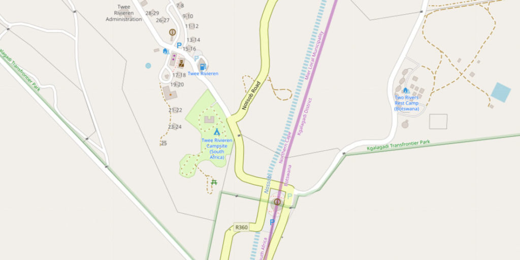 Twee-Rivieren-Main-Gate-Map