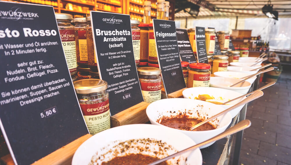 Viktualienmarkt-Muenchen-Altstadt-Innenstadt-Essen
