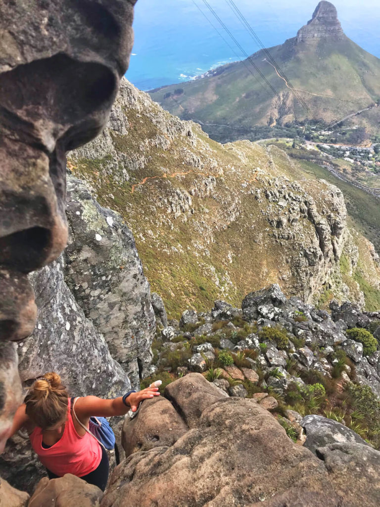 Wanderung-Tafelberg-India-Venster-Route-2