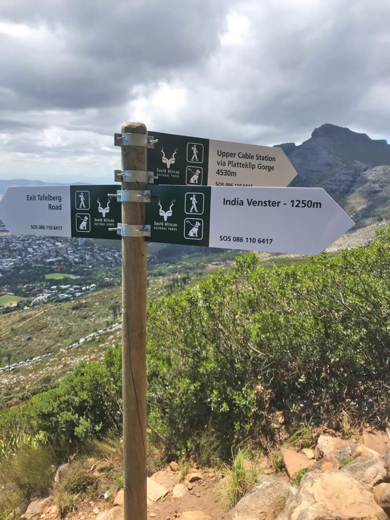 Wanderung-Tafelberg-India-Venster-Route