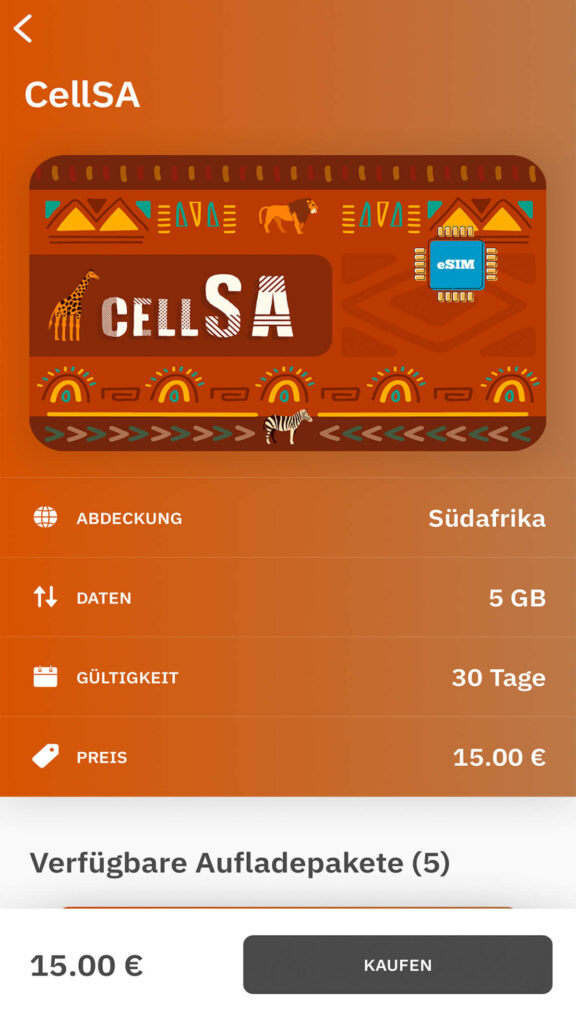 eSIM Південна Африка Airalo
