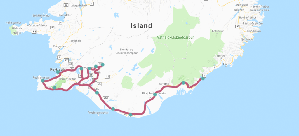 island-rundreise-7-tage-route
