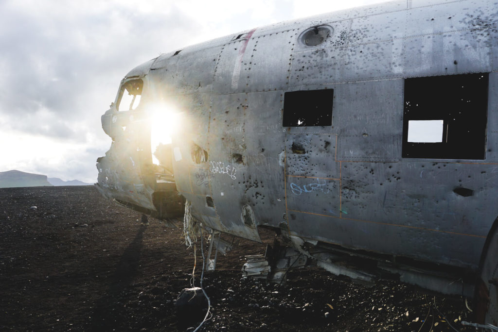 The plane wreck on the beach at Sólheimasandur