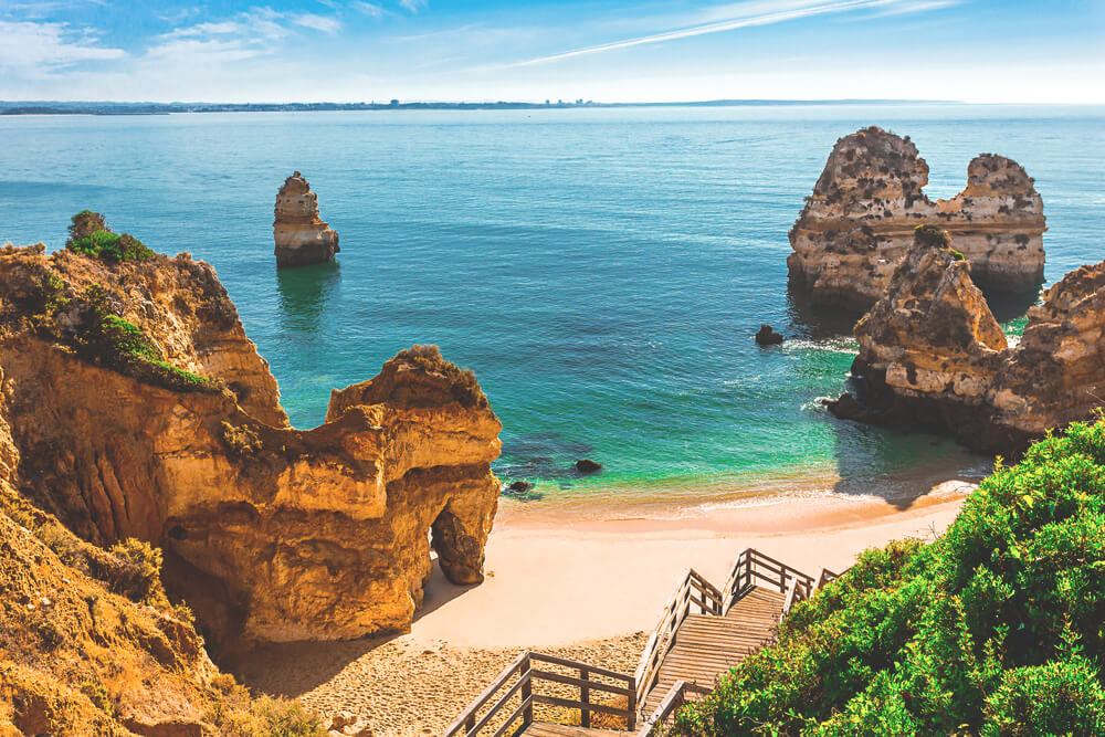 найкрасивіші пляжі Португалії Praia do Camilo Algarve