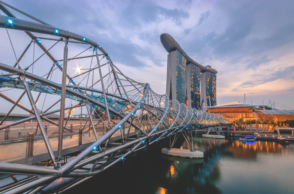 Helix Bridge Singapore Sights