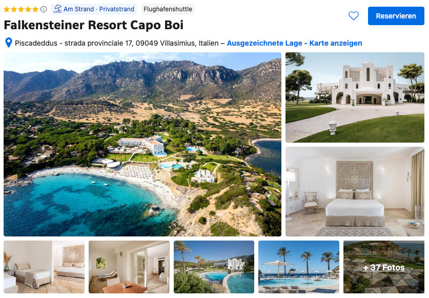 Strandhotel Sardinien Falkensteiner Resort Capo Boi