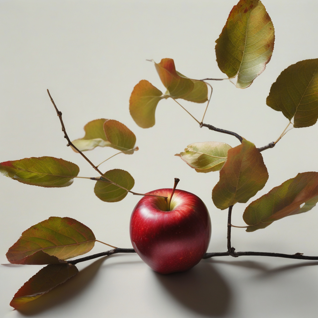 Осінній баланс, яблуко та листя 21 September