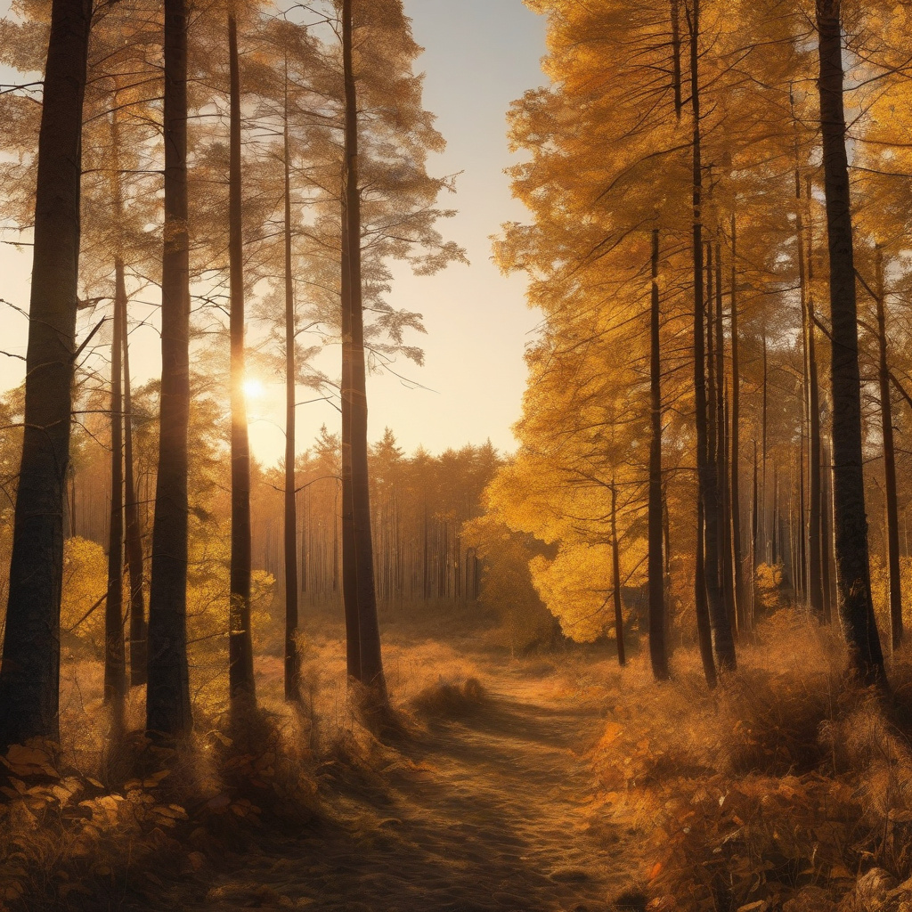 Осінній ліс і лінія горизонту 23 September