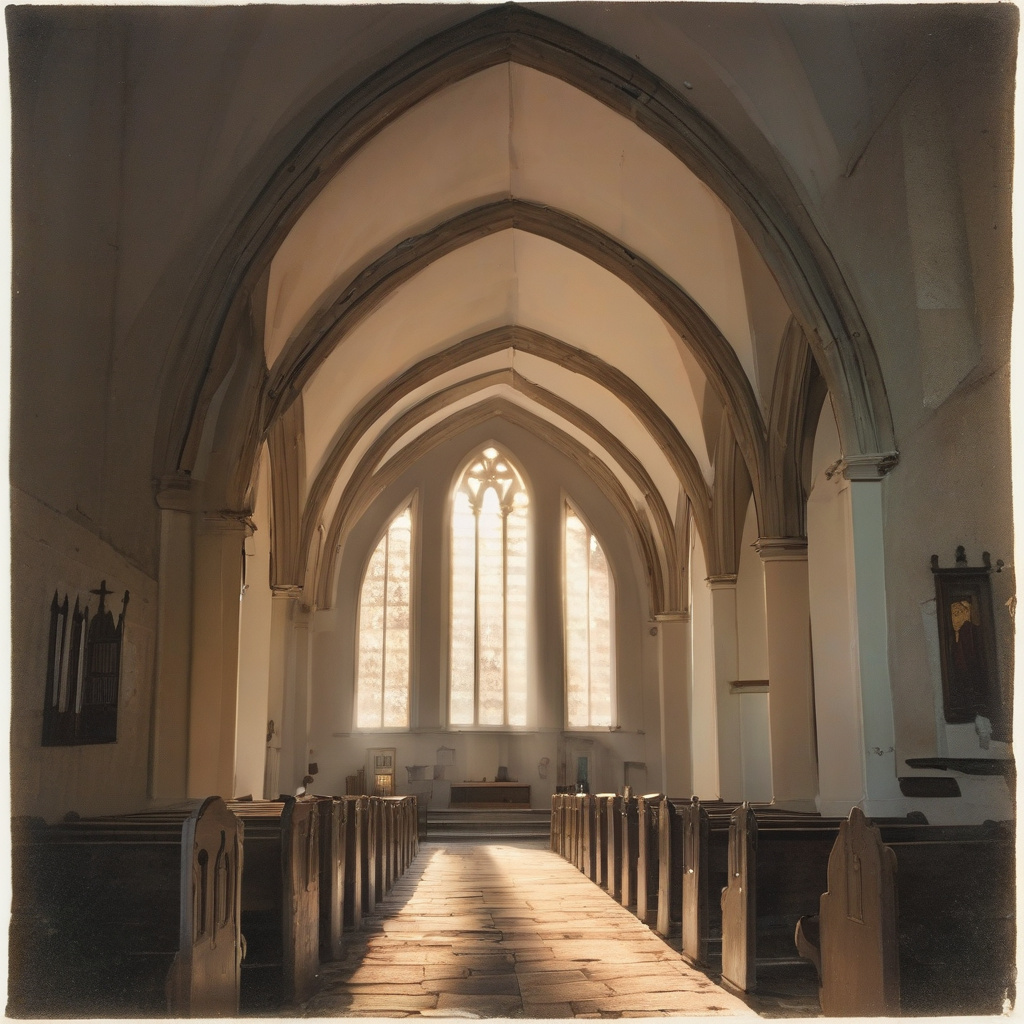 Light in old church 25 September