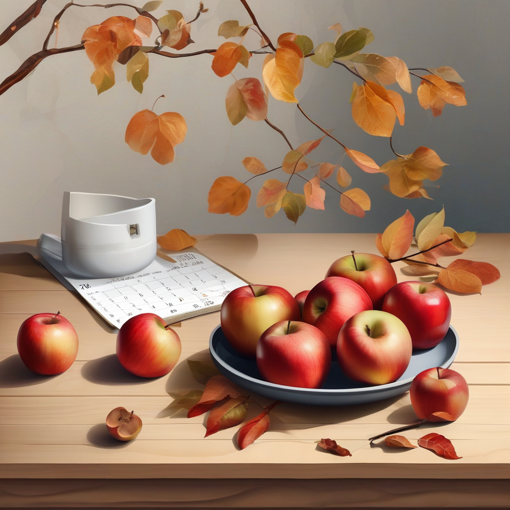Вересневі яблука Натюрморт з яблуками восени