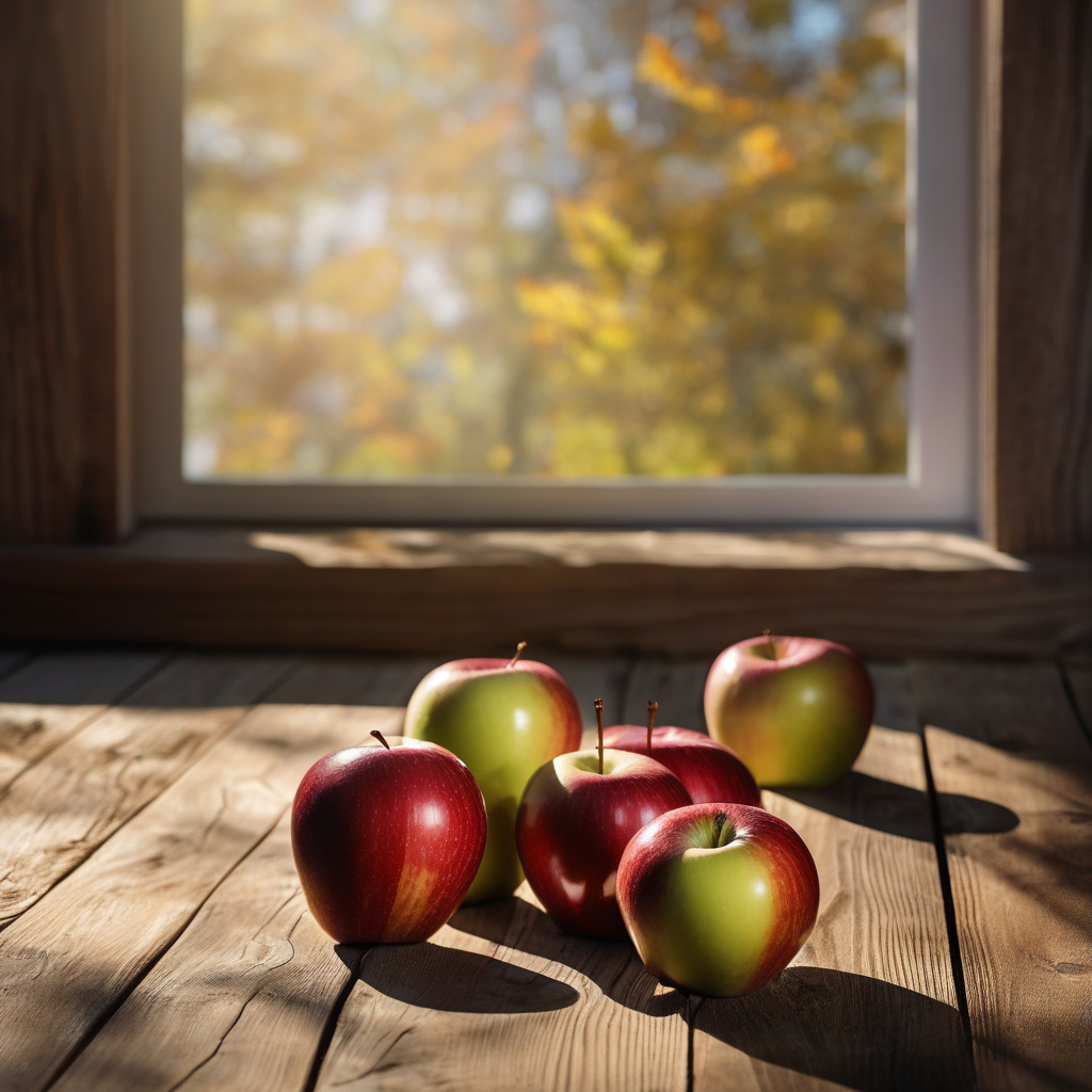 Autumn apple still life on 18 September