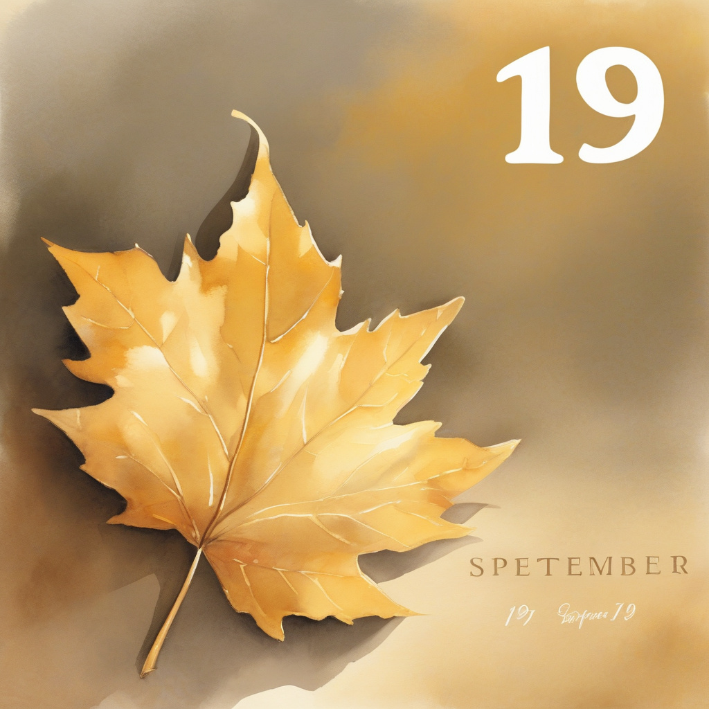 Soft autumn light on 19 September