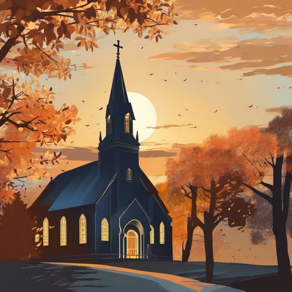 20 September religious day Religious autumn scene with 20 September text