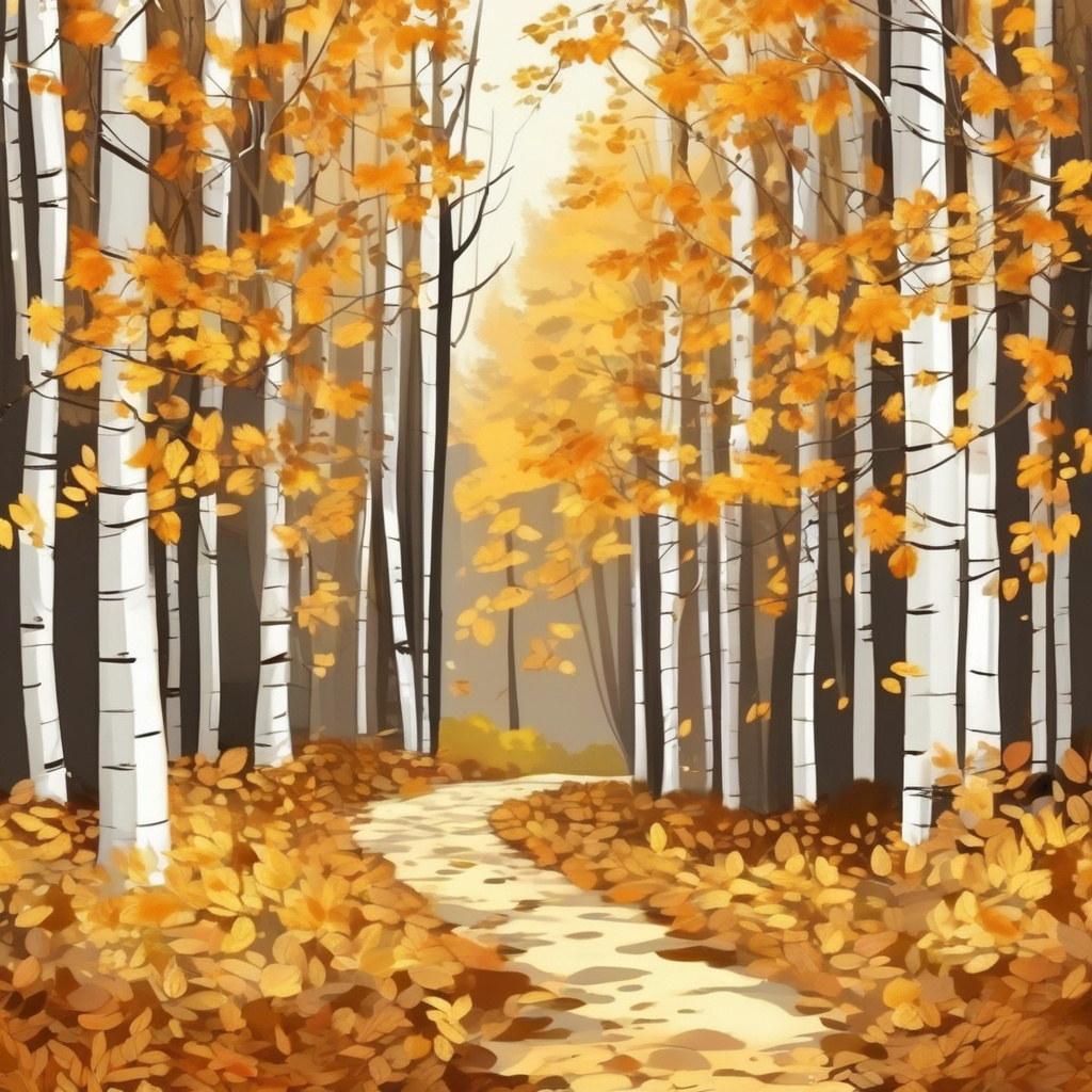 Лісова стежка у середині вересня Лісова вереснева стежка